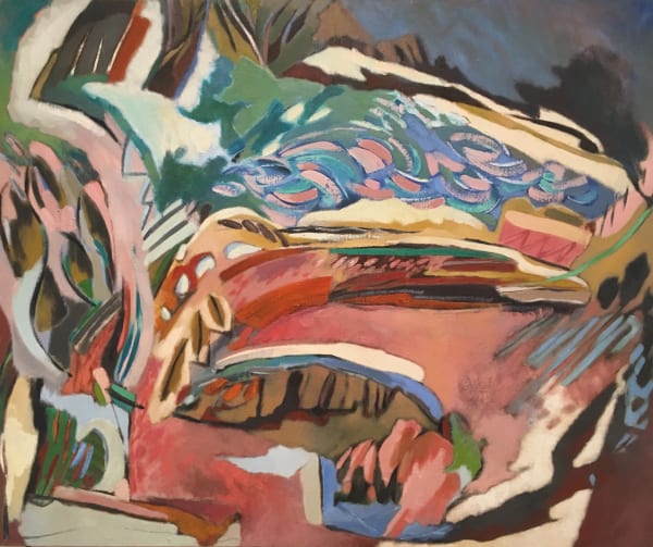 Olivia Stanton Landscape Pink and Green