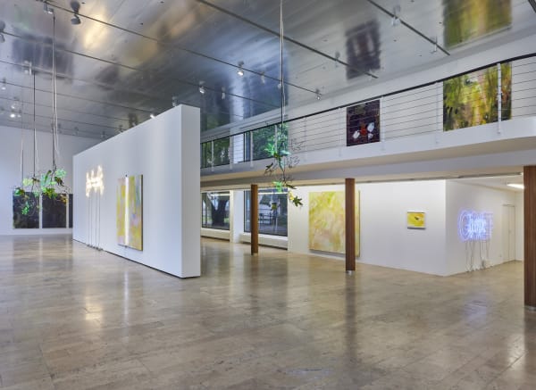 Installation View, Andrea Bowers and Mary Weatherford, 'Drink the Wild Air', Capitain Petzel, 2023, Ph: Gunther Lepkowski