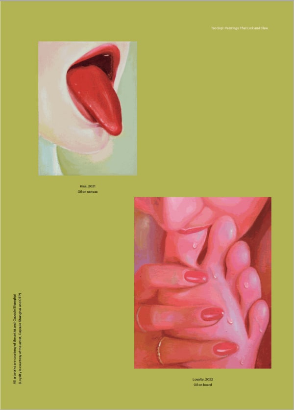 OTP Copenhagen | Tao Siqi: Paintings That Lick and Claw
