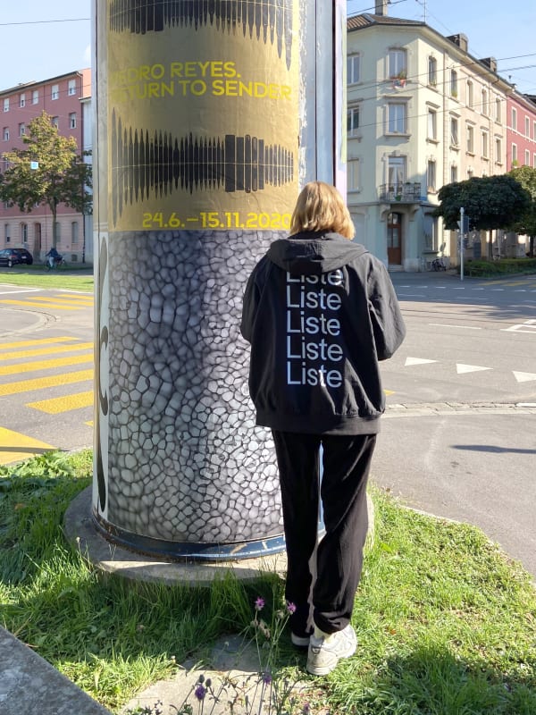 City view of the poster project 'Rewriting Our Imaginations‘, Liste Showtime 2020, Feng Chen, Between 20hz-30hz (05), 2019, Courtesy Capsule,...