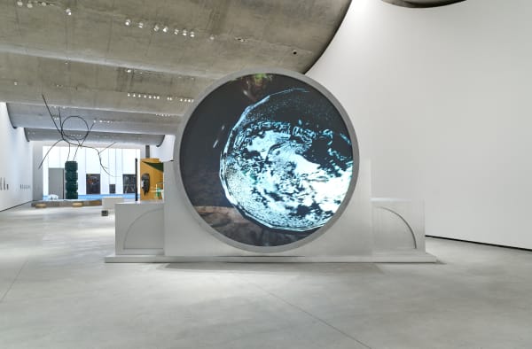Installation view of “White Holes: The Mysteries and Modern Perceptions of Oracle Bone Script ” at 798CUBE, 2023. Photo: Sun...