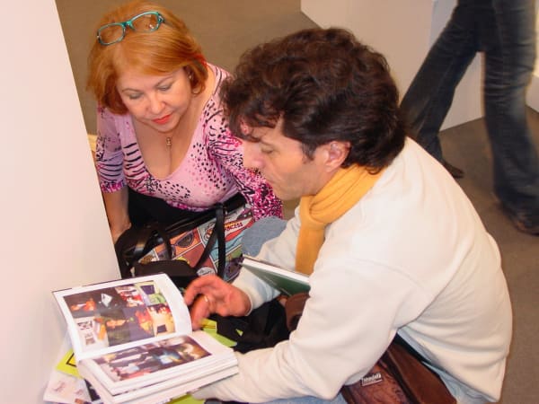 The late and brilliant Haydee Venegas and Antonio Zaya. Curators for Arco 2003