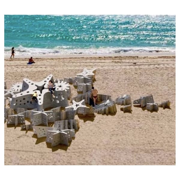 Carlos Betancourt in collaboration with Alberto Latorre, The Miami Reef Star, Star Compass, (close up view), 2024