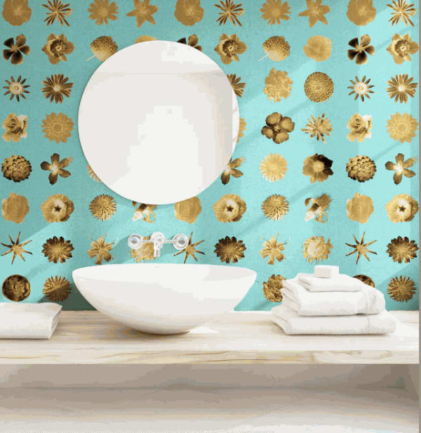 Carlos Betancourt, BETANCOURT Wallpaper and Murals series for CASAMONTE, Flowers and Flowers series, 2025