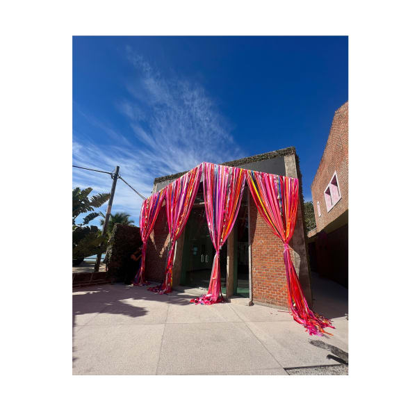 Carlos Betancourt and Alberto Latorre, El Milagro de tus Ojos (site specific installation, façade) , 2023