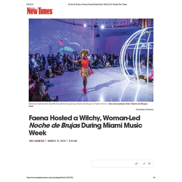 Faena Hosted a Witchy, Woman-Led Noche de Brujas During Miami Music Week