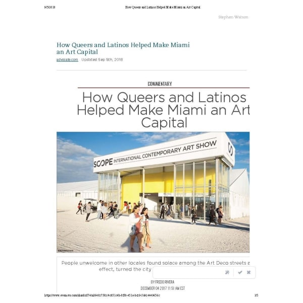 How Queers and Latinos Helped Make Miami an Art Capital