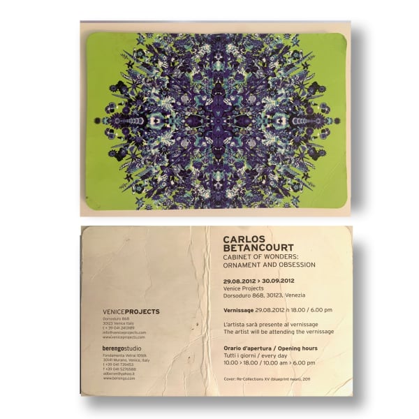 Venice, Italy. Venice Projects Exhibit, press release