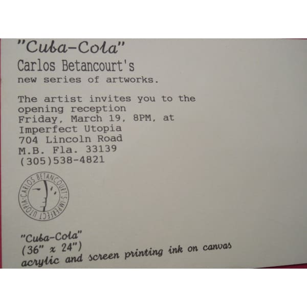 Sincretic Silkscreens CubaCola Imperfect Utopia