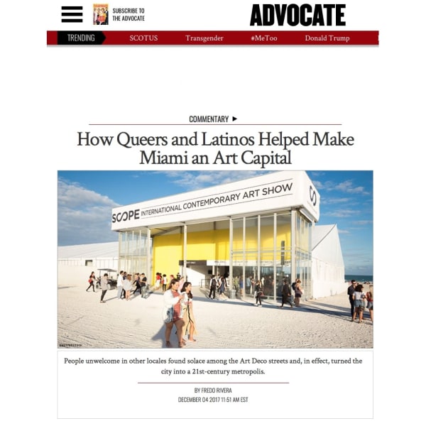 How Queers and Latino helped make Miami an arts capital