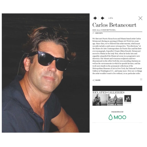 INTERVIEW MAGAZINE Artist questionaire
