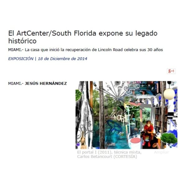 DIARIO LAS AMERICAS Art Center Exhbi