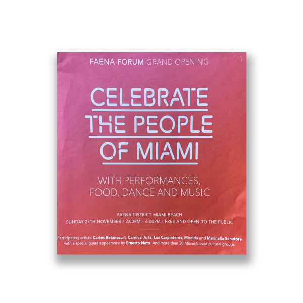 Faena Forum: Tide By Side