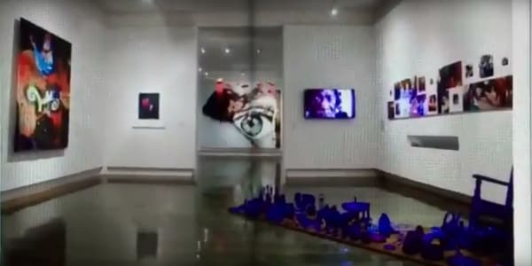 Carlos Betancourt's Re-Collections exhibit catalog, video on exhibition catalog, 2015