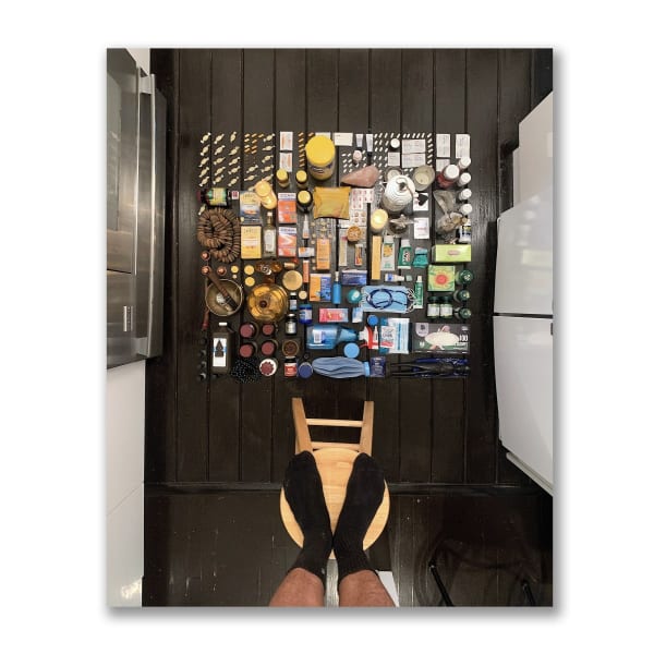 Altars de Amor and Salud, 2020, Knowling with objects found around the house during the Covid-19 Pandemic. Ephemeral altars, installations...