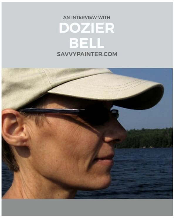 Portrait of Dozier Bell in Savvy Painter interview 2017