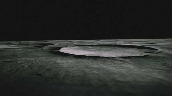 Approaching Clavius, 2019 Archival pigment print on hahnemeulle bamboo, 30x40 inches