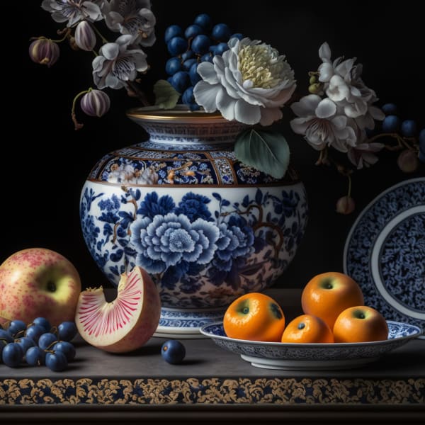 Still Life with Bruised Fruit, 2022 Archival pigment print on paper, 10x10 up to 30 x 30 inches