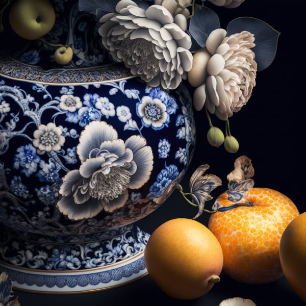 Still Life with Withering Petals, 2022 Archival pigment print on paper, 10x10 up to 30 x 30 inches