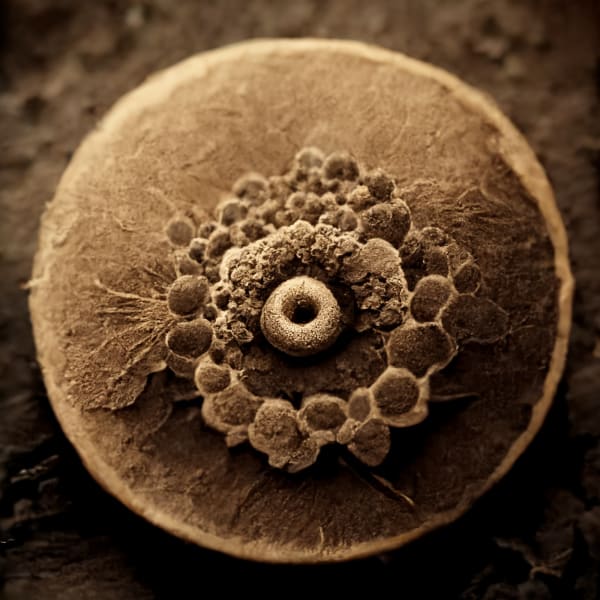 Micrographica Theta, 2021 Archival pigment print on paper, 20x20 inches or glass and gold leaf, 10x10 inches