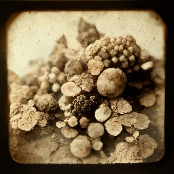 Mutation #7664, 2021 Archival pigment print on paper, 20x20 inches or glass and gold leaf, 10x10 inches