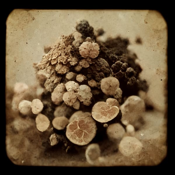 Mutation #9731, 2021 Archival pigment print on paper, 20x20 inches or glass and gold leaf, 10x10 inches