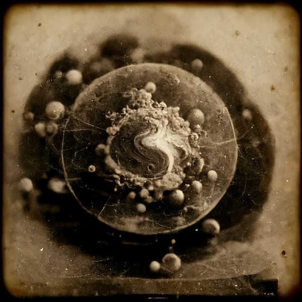 Organism # 2113, 2021 Archival pigment print on paper, 20x20 inches or glass and gold leaf, 10x10 inches