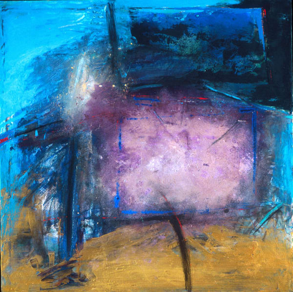 Firefly, 2004 Acrylic, sand, charcoal on canvas, 36x36 inches