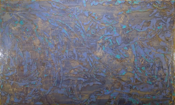 Rebeca Calderón Pittman Golden Butte, 2016 Acrylic and ink on board, 24 x 40 inches