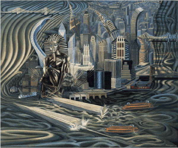 Robert Mango, Burial at Sea, 2004 Oil on canvas, 60 x 72 inches