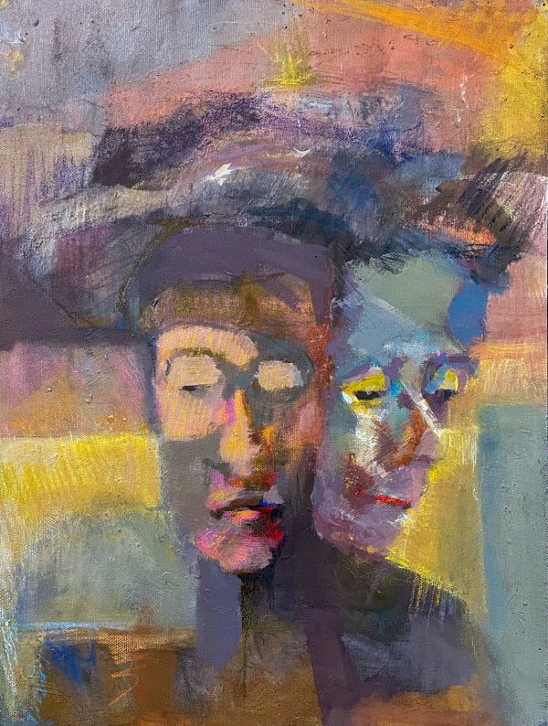 The Proper Way to Wear a Hat Gouache, 22 x 16 inches