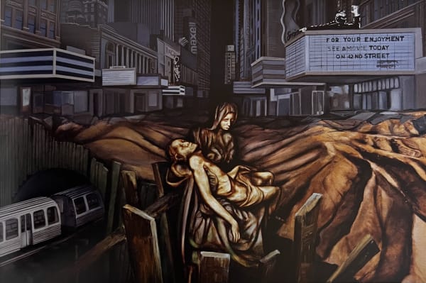 Rob Mango, Discovery Under 42nd Street, 1994 Oil on canvas, 60 x 90 inches