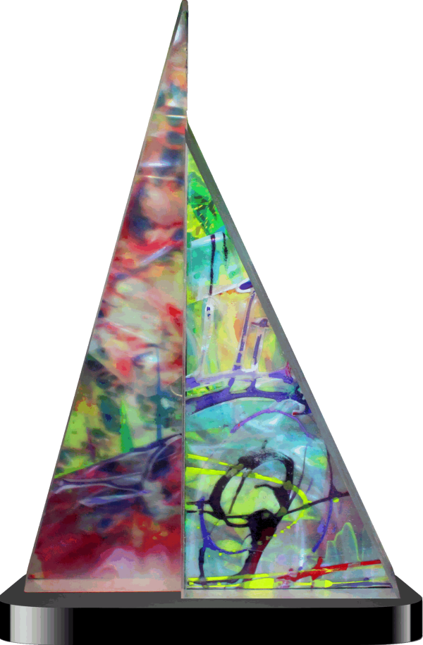 Dellamarie Parrilli, Wanderlust, 2020 Mixed Media on Polycarbon on Acrylic, 62 x 44 inches