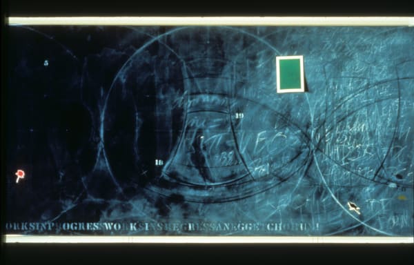 John A. O’Connor, Works in Progress, 1988 Acrylic on Sintra, 48 x 96 inches