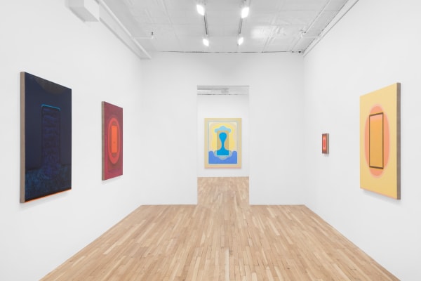 Lily Stockman, The Tilting Chair, 2023, installation view, Charles Moffett, New York