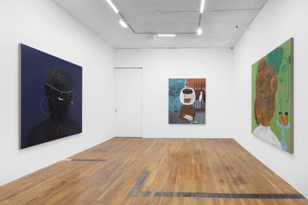 Kenny Rivero, Steward: The Ballad of a Super Super, 2022, installation view, Charles Moffett, New York