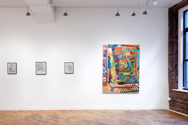 Alleviators, 2018, installation view, Charles Moffett, New York
