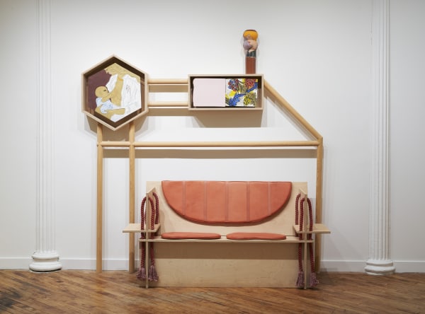 Bari Ziperstein, Patterns of Propaganda, 2019, installation view, Charles Moffett, New York