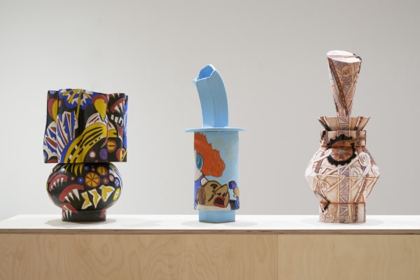 Bari Ziperstein, Patterns of Propaganda, 2019, installation view, Charles Moffett, New York