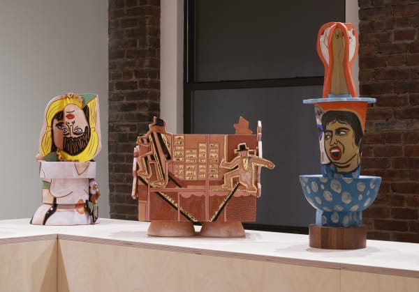 Bari Ziperstein, Patterns of Propaganda, 2019, installation view, Charles Moffett, New York