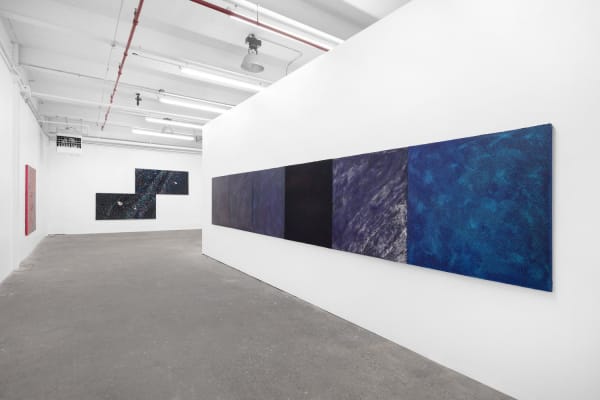 Alteronce Gumby, Somewhere Under the Rainbow/The Sky is Blue and What am I, 2021, installation view, Charles Moffett, New York