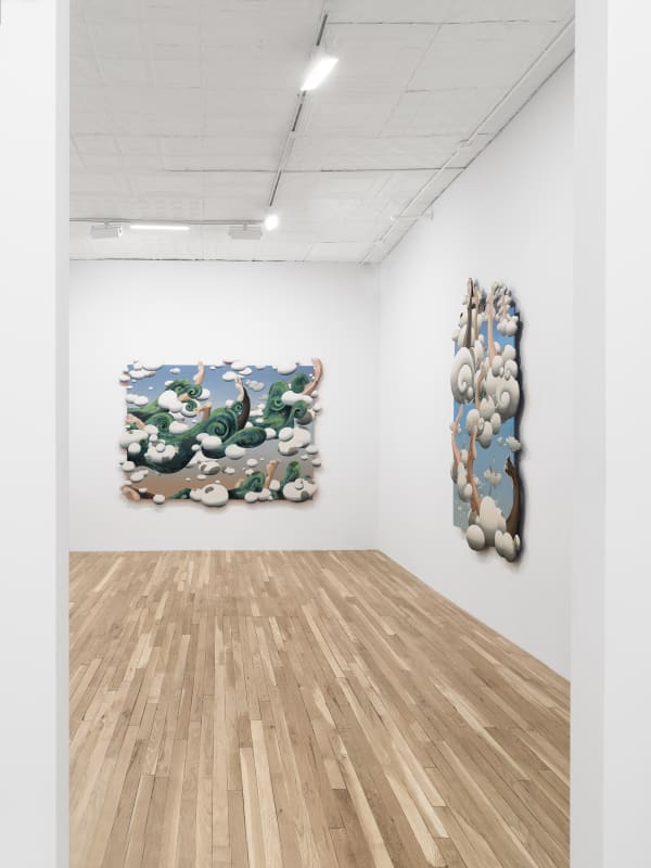 Miguel Ángel Payano Jr., installation view, Charles Moffett, New York, 2023. Photo: Thomas Barratt