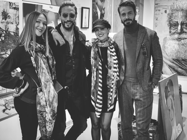 Ludmilla Radchenko, Alex Belli and Emanuele Fiore