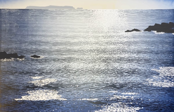 Rod Nelson Far Isle Woodblock Print on Somerset Satin Paper Edition of 50 121 x 90 cm unframed