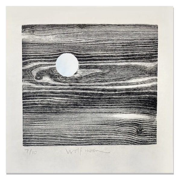 Merlyn Chesterman, Wolf Moon (Blue), 2022