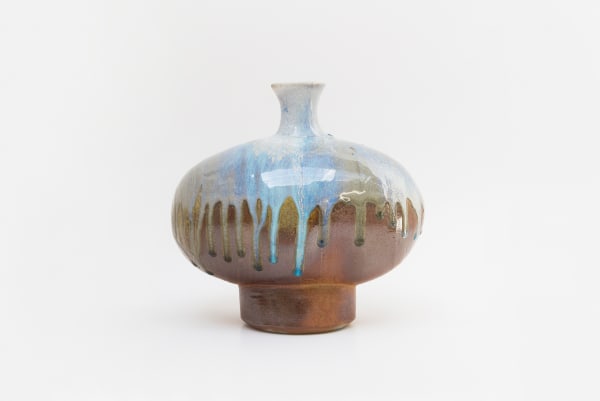 Joseph Bull, Wood Fired Bottle Form, Glazed in Beech Tree Ash, 2020