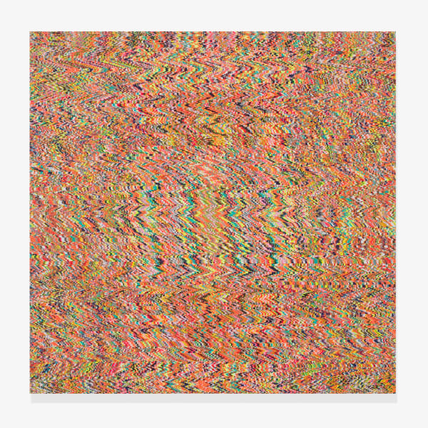 Maibritt Ulvedal Bjelke Tosca no19, 2021 Acrylic, oil, paper on canvas 121 x 121 x 3.5 cm