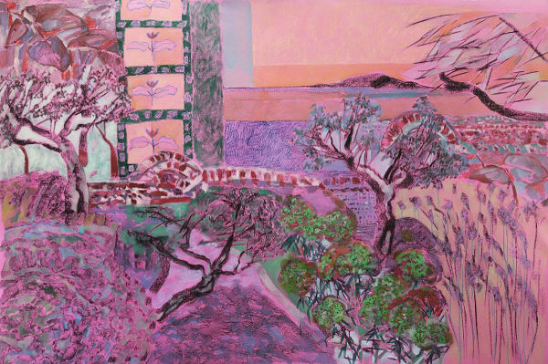 Amy Wright, Orto Botanico Through Rose Coloured Glasses, 2022