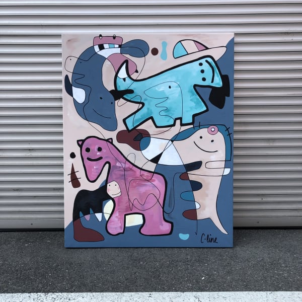 Adam & Eve, 100 X 80 cm / Acrylic on Canvas / 2022