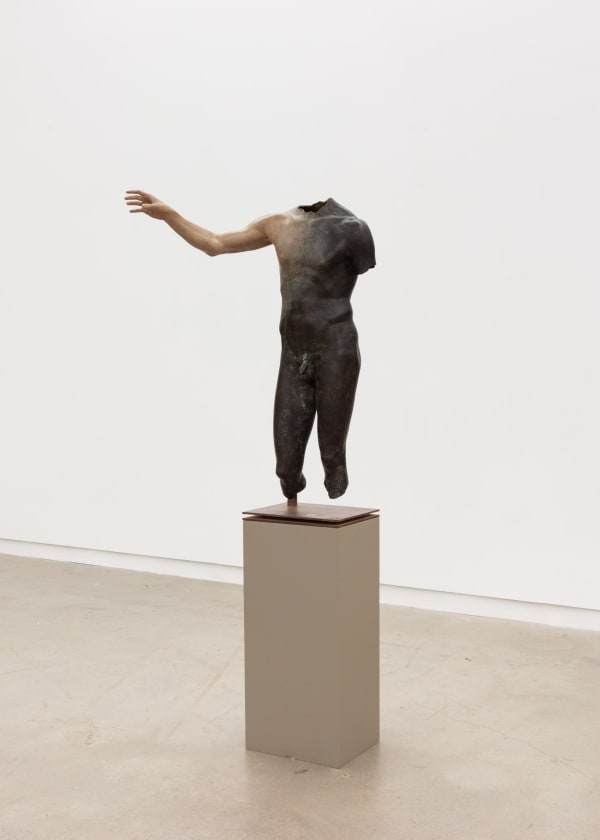 Evan Penny (Cdn, b. 1953) Torso (Jim) 1985 Patinated bronze 40 x 25 x 23 inches (excluding pedestal) signed, dated 1985 and numbered 3/3 calf right leg